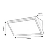Rábalux Rapla2 kültéri LED fali lámpa 18W CCT fekete L26,5cm IP65 77150
