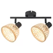 Rábalux Rattan indusztriális stílusú kettes mennyezeti lámpa E14 2x15W 3134