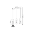 Rábalux Ronno modern megjelenésű hármas függeszték E27 3x25W 72053
