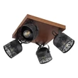 Rábalux Rotem indusztriális stílusú négyes spotlámpa E14 4x40W 3299