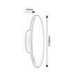 Rábalux Rust kültéri LED fali lámpa 15W CCT fekete D22cm IP65 77151