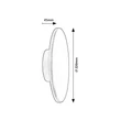 Rábalux Rust kültéri LED fali lámpa 15W CCT szürke D22cm IP65 77152