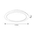 Rábalux Shaun beépíthető mennyezeti LED panel 18W 1845lm 4000K D17 3165