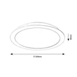 Rábalux Shaun beépíthető mennyezeti LED panel 24W 2400lm 4000K D22 3166