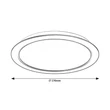 Rábalux Shaun minimál stílusú mennyezeti LED panel 17W 1500lm 4000K 2680