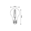 Rábalux Smart WiFi LED-filament okos fényforrás 6W, 700lm, 2700-6500K 1513