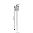 Rábalux Tarpa kültéri állólámpa 1xE27 fekete H100cm IP44 77108