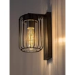Rábalux Tarpa kültéri fali lámpa 1xE27 fekete H27cm IP44 77106