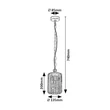 Rábalux Tarpak kültéri függeszték 1xE27 fekete H74cm IP44 77107
