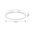 Rábalux Tesia modern megjelenésű mennyezeti lámpa LED 60W 3760lm/4800lm 3000–6000K 71038