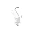 Rábalux Tolna kültéri LED fali lámpa 10W 3000K fekete H25cm IP54 77171