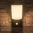 Rábalux Tolna kültéri LED fali lámpa mozgásérzékelővel 10W 3000K fekete H25cm IP54 77172