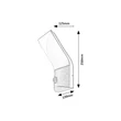 Rábalux Tolna kültéri LED fali lámpa mozgásérzékelővel 10W 3000K fekete H25cm IP54 77172