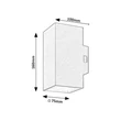 Rábalux Urfa kültéri fali lámpa négyzet 18W CCT fehér H16cm IP65 77164