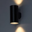 Rábalux Urfa kültéri LED fali lámpa 18W CCT fekete kör H16cm IP65 77155