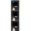 Rábalux Urfa kültéri LED fali lámpa 18W CCT fekete kör H16cm IP65 77155