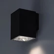 Rábalux Urfa kültéri LED fali lámpa 9W CCT fekete négyzet H11,5cm IP65 77156