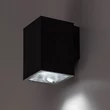 Rábalux Urfa kültéri LED fali lámpa 9W CCT fekete négyzet H11,5cm IP65 77156