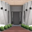 Rábalux Urfa kültéri LED fali lámpa 9W CCT fekete négyzet H11,5cm IP65 77156