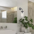 Rábalux Yago modern stílusú matt fekete fürdőszobai fali lámpa E27 60W 3310
