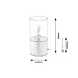 Rábalux Zelkova modern stílusú asztali lámpa E27 40W 3153