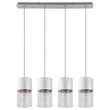 R. 3156 Zelkova,belt.függ.E27 4xMAX40W,s.alu,D12