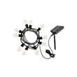 Rábalux Zirc kültéri szolár LED fényfüzér 3,6W meleg fehér 6,5m IP44 77165