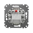 Schneider Sedna Design 101 egypólusú kapcsoló kék jelzőfénnyel keret nélkül fehér SDD111101L