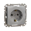 Schneider Sedna Design 2P+F dugalj alumínium SDD113025