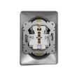 Schneider Sedna Design 2x2P+F dugalj gyermekvédelemmel alumínium SDD313221
