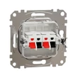 Schneider Sedna Design kettős hangfalcsatlakozó fehér SDD111411
