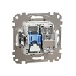 Schneider Sedna Design TV+RJ45 Cat6 UTP kombinált aljzat keret nélkül fehér SDD111469T