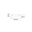Optonica LED bútorvilágító lámpa 10W 800lm 3000K meleg fehér IP20 OT6673