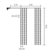 Somogyi karácsonyi fényfüggöny MICRO 400db LED meleg fehér MLF 400/WW