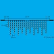 Somogyi sorolható karácsonyi jégcsap fényfüzér DLFJ 400/WH
