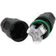 Tracon Tömítőszelencés kábeltoldó, nyitható gyorskapcsokkal 3×1-3×2.5 mm2, IP68, PA6.6, 3P, 250VAC, 16A CST25F