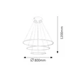 Rábalux Donatella minimalista stílusú függeszték 95W 5774lm 4000K 2545