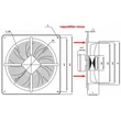 BS 630-FR Ipari Axiális fali ventilátor 11435m3/h