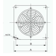 VENTO 18 Ipari Axiális fali ventilátor standard elszívó 275m3/h