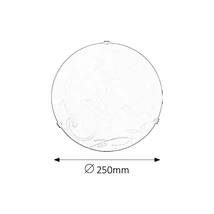 R.1845 Scroll menny. D25 E27 60W, fehér