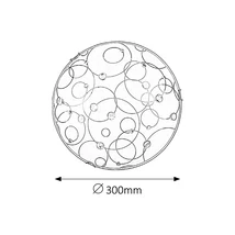 R.1861 Jolly mennyezeti 300x300 E27 60W