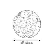 R.1862 Jolly  mennyezeti 400x400 E27 2x60W