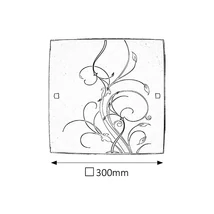 R.3692 Elina menny.300x300E27 60W fekete/fehér