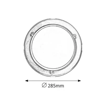 R.5103 Ufo menny.D29 E27 60W fekete opál