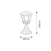 R.8127 Sorrento kültér talpas LED 8W m.fkt IP44