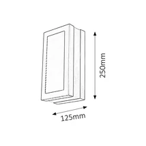 R.8170 Stuttgart kültéri fali E27 14W inox IP44