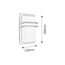 R.8229 Seattle kültéri fali E27 11W, inox IP44