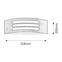 R.8511 Roma kült E27 14W antik arany IP44
