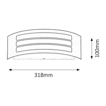 R.8776 Roma kültéri E27 max14W antr.szürke IP44
