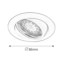 R.1166 Lite Spot light GU10 3W Led 3as szett